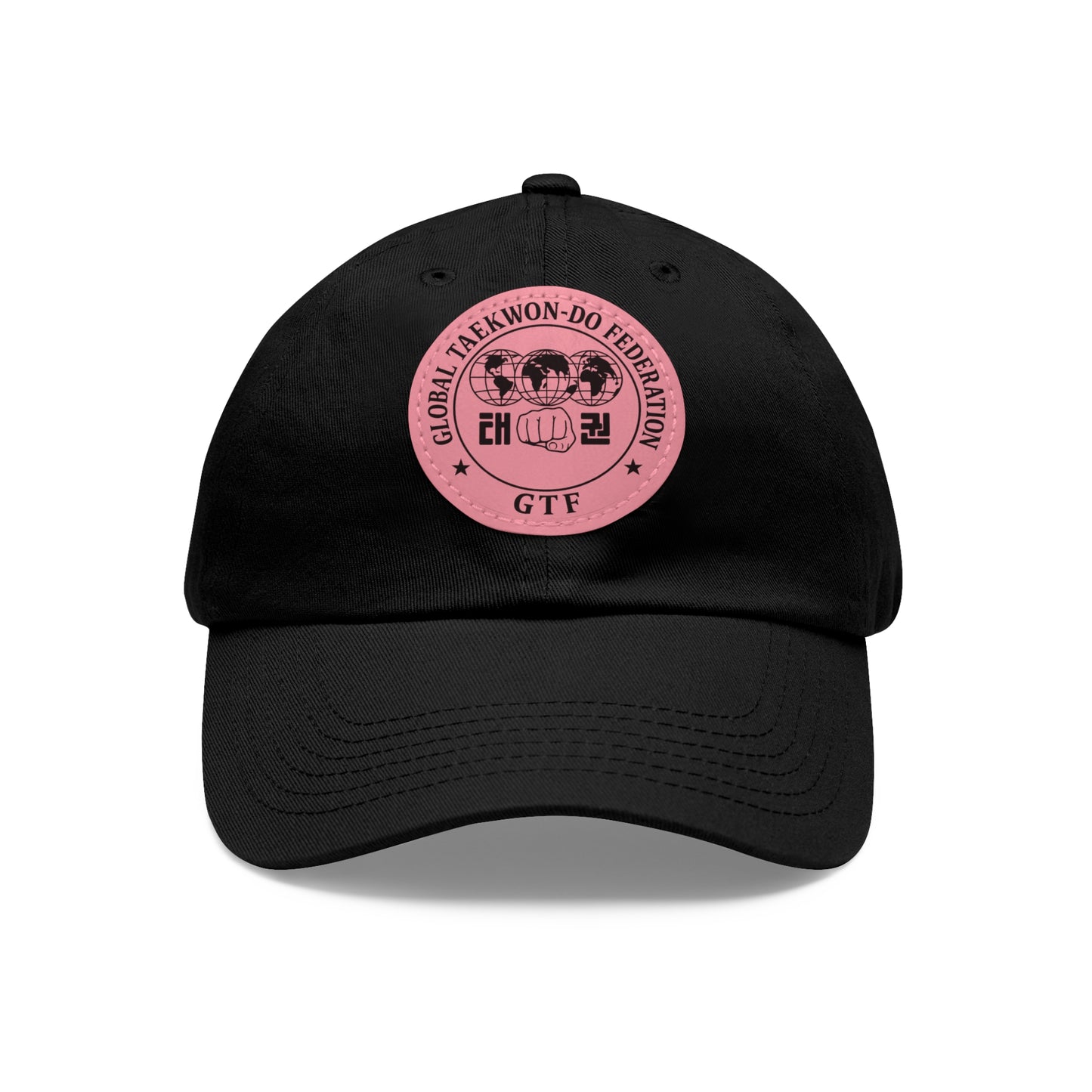 Global Taekwon-Do Federation Dad Hat – Monochrome Leather Patch