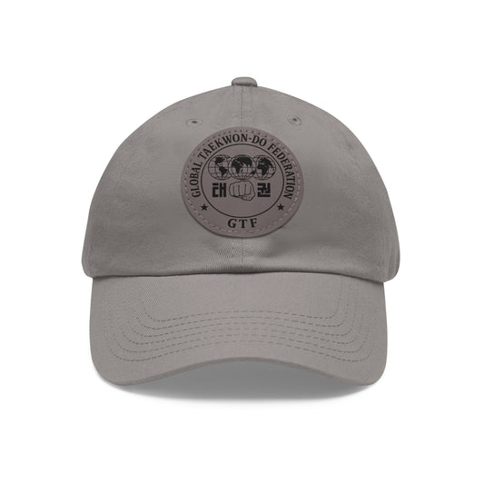 Global Taekwon-Do Federation Dad Hat – Monochrome Leather Patch