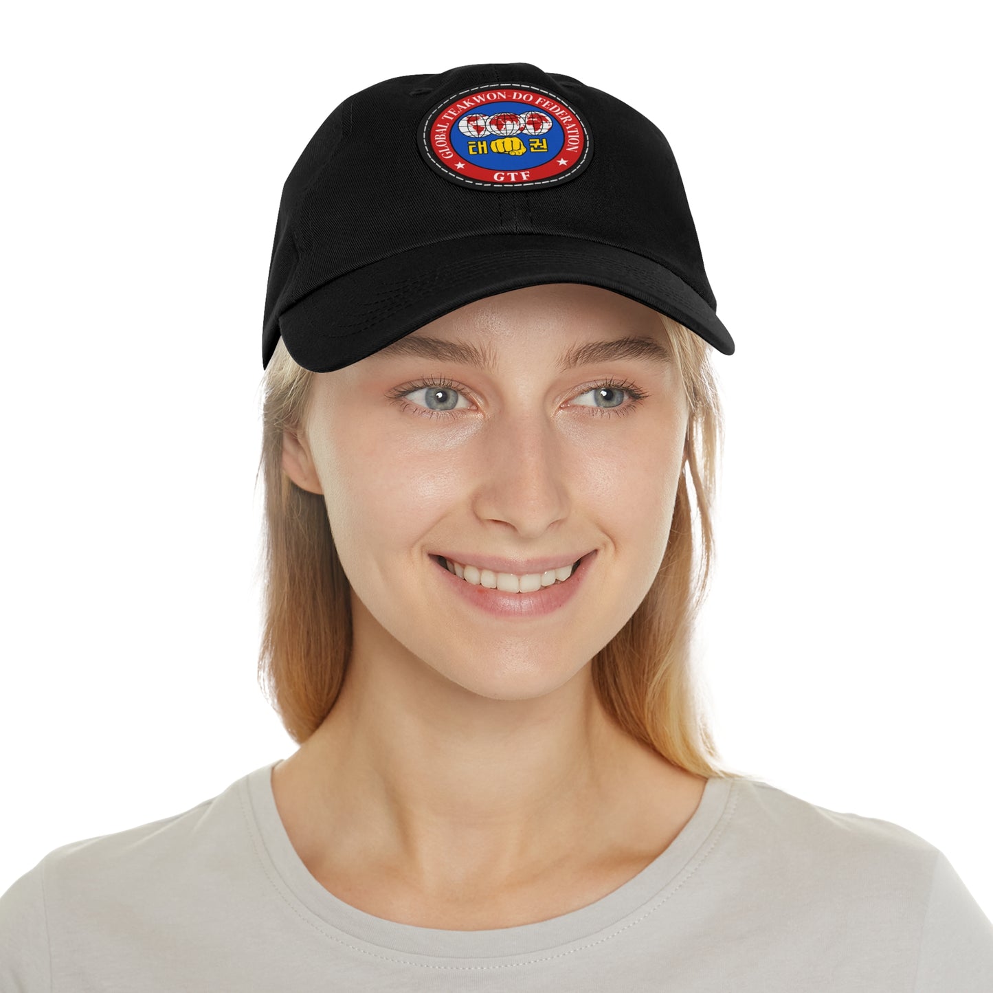 Global Taekwon-Do Federation Emblem Dad Hat โ Leather Patch Edition