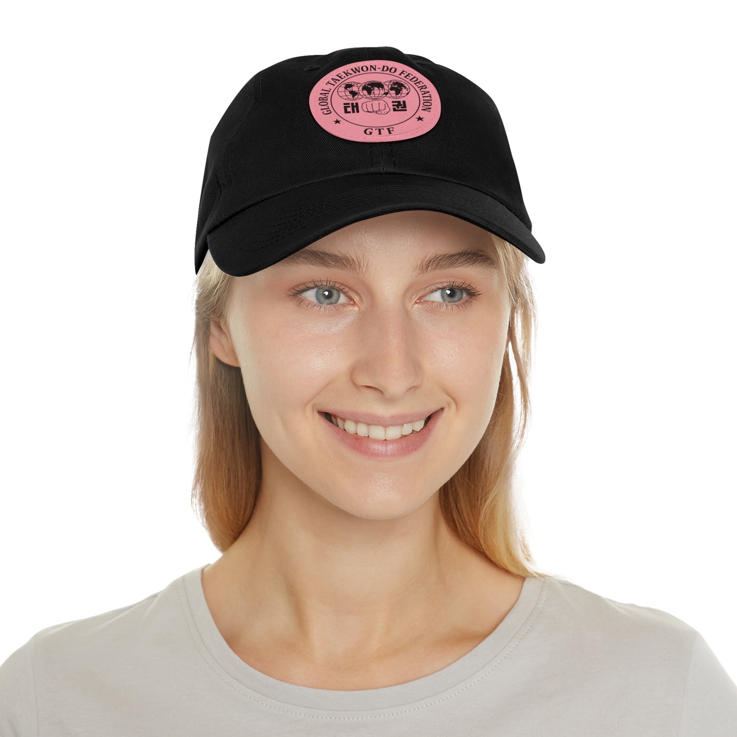 Global Taekwon-Do Federation Dad Hat – Monochrome Leather Patch