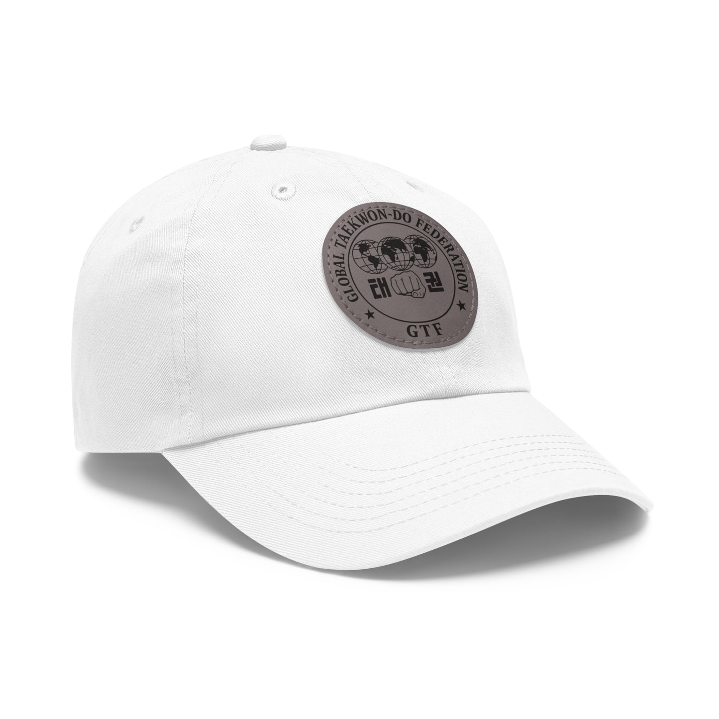 Global Taekwon-Do Federation Dad Hat – Monochrome Leather Patch
