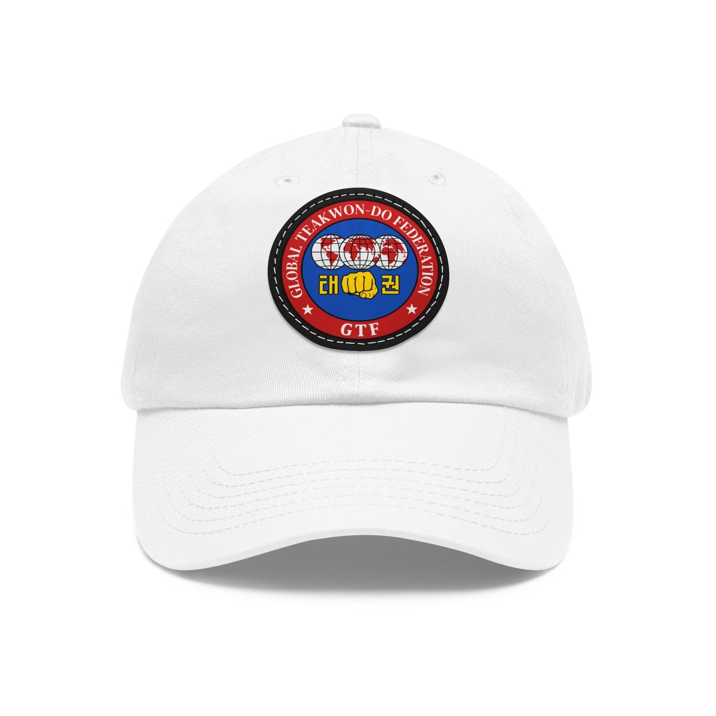 Global Taekwon-Do Federation Emblem Dad Hat โ Leather Patch Edition