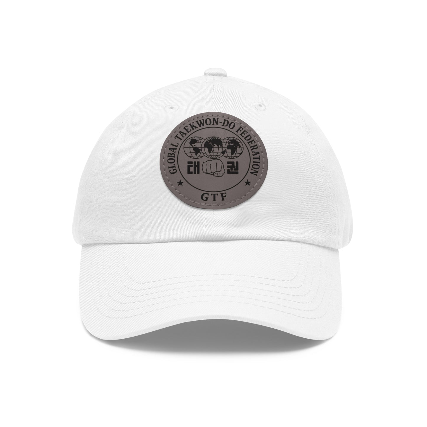 Global Taekwon-Do Federation Dad Hat – Monochrome Leather Patch