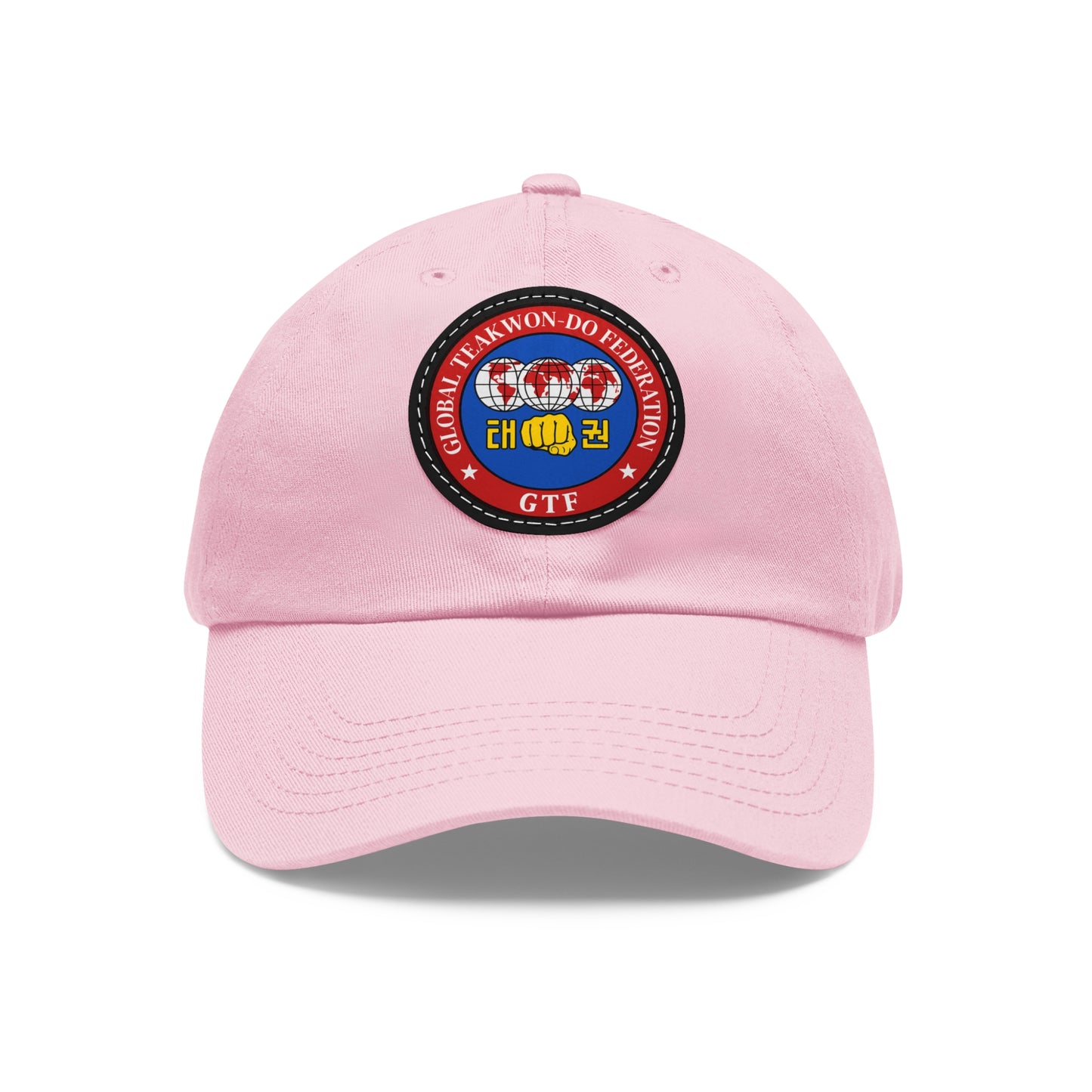 Global Taekwon-Do Federation Emblem Dad Hat โ Leather Patch Edition