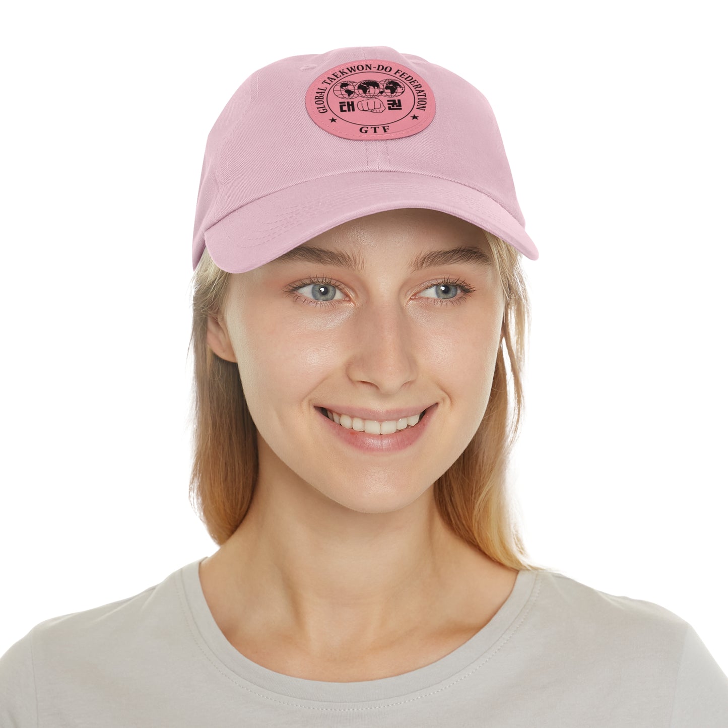 Global Taekwon-Do Federation Dad Hat – Monochrome Leather Patch