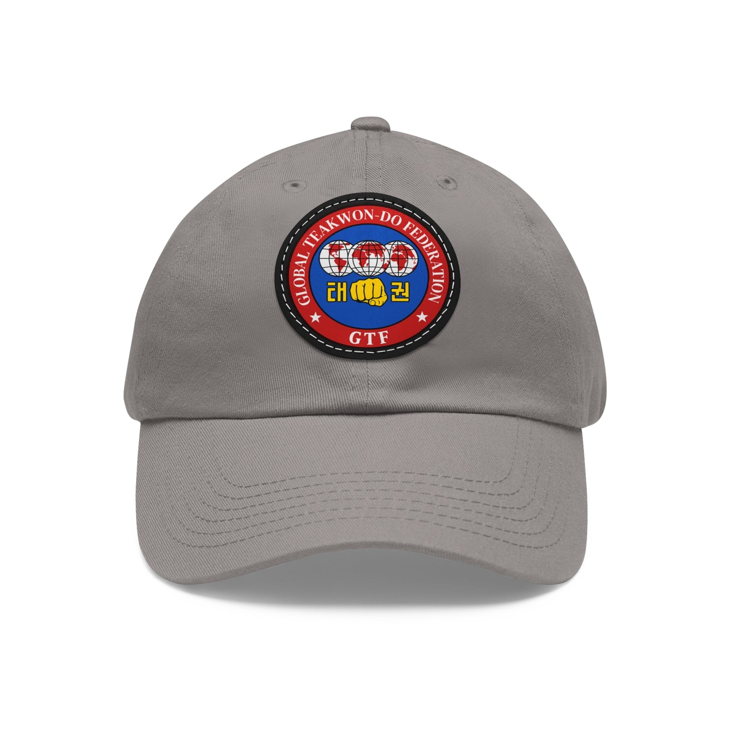 Global Taekwon-Do Federation Emblem Dad Hat โ Leather Patch Edition