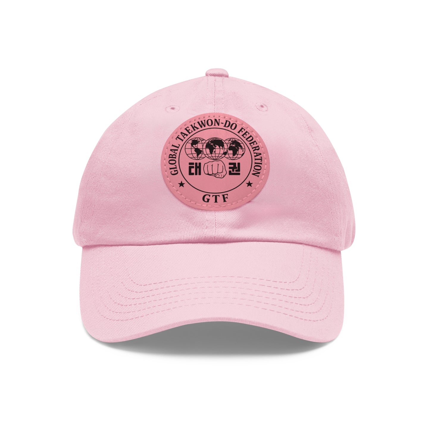 Global Taekwon-Do Federation Dad Hat – Monochrome Leather Patch