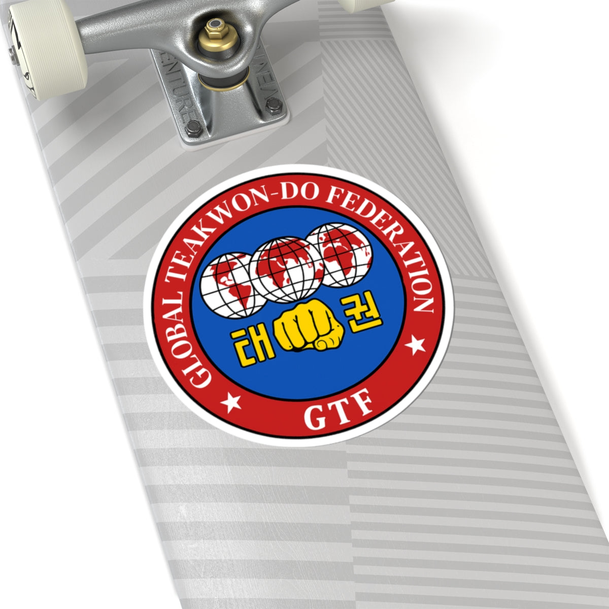 Global Taekwon-Do Federation Emblem Sticker – Kiss-Cut Design