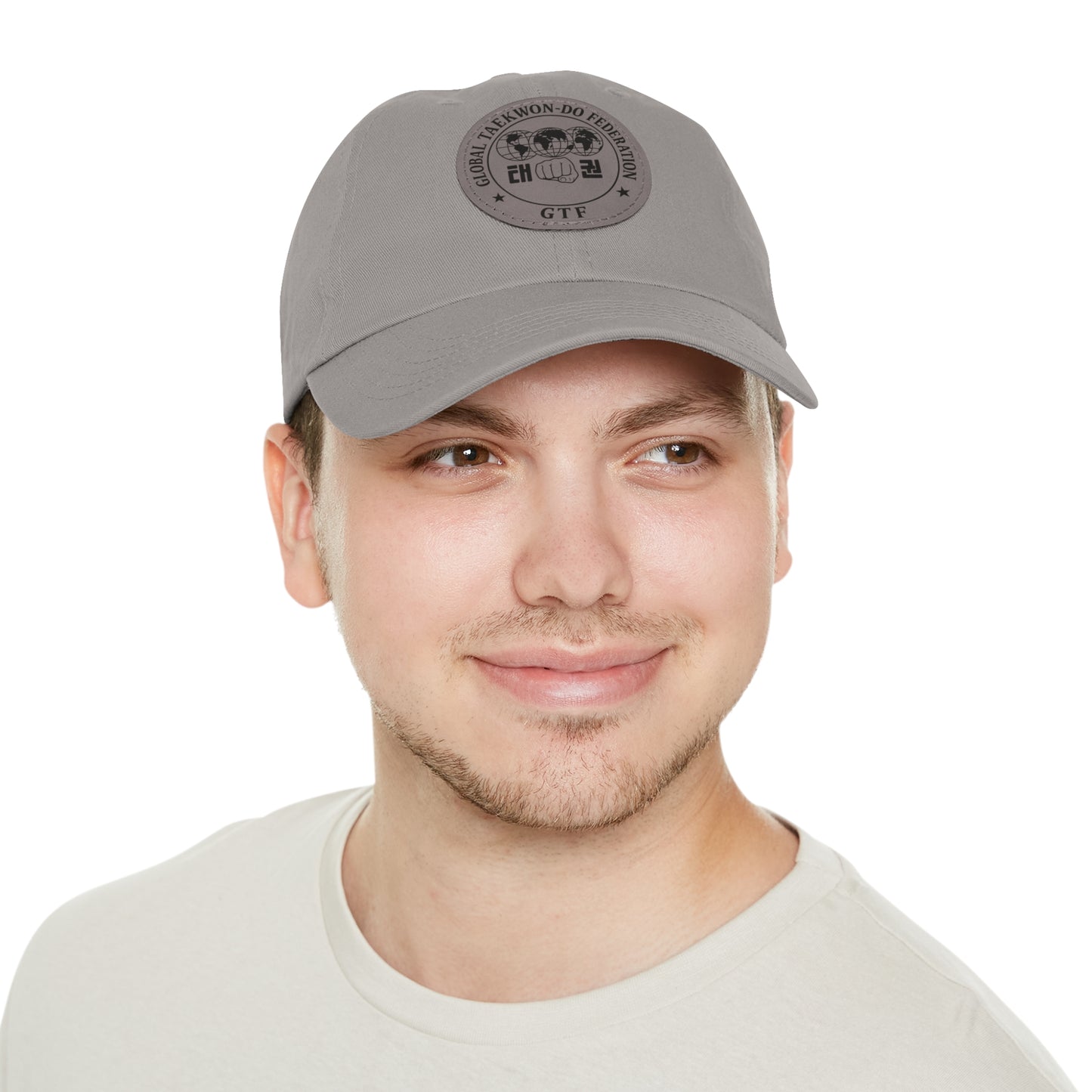 Global Taekwon-Do Federation Dad Hat – Monochrome Leather Patch